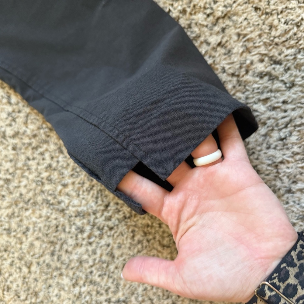 Eileen Fisher Gray High Rise Crop Trouser Pants Business Casual Womens Size XS - Picture 11 of 11